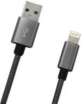 mobilNET Adatkábel Apple Lightning fémes szürke, 1m, 2 A (KAB-0099-USB-LIGHT)