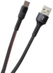 mobilNET Adatkábel USB-C fekete, 2A, 1 m, TPU (KAB-0116-USB-TYPEC)