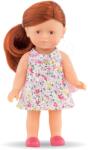 Corolle Păpușă de jucărie Mini Corolline Ruby Les Trendies Corolle cu ochi căprui și flori galbene pe rochiță 20 cm de la 3 ani (CO240030) Papusa