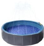 Flamingo Piscină Câini cu Pulverizare circulară 80 cm x 80 cm x 20 cm