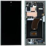Samsung GH96-15524A Gyári Samsung Galaxy S23 Ultra OLED kijelző érintővel zöld kerettel, előlap (GH96-15524A)