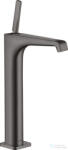 Hansgrohe AXOR CITTERIO E magasított mosdó csaptelep nem zárható leeresztővel, szálcsiszolt fekete króm 36104340 (36104340)