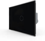 LIVOLO Intrerupator Simplu cu Touch LIVOLO din Sticla, Standard Italian - Serie Noua - culoare negru