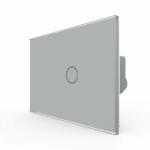 LIVOLO Intrerupator Simplu cu Touch LIVOLO din Sticla, Standard Italian - Serie Noua - culoare gri