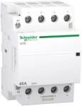  Schneider Electric A9C40440 iCTK Moduláris kontaktor 40A, 4 Záró érintkező (NO), vezérlő feszültség 220-240V AC 50 Hz (A9C40440)