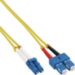 InLine Cablu fibra optica Duplex Singlemode LC-SC LSOH OS2 0.5m, InLine IL88656S (IL88656S)
