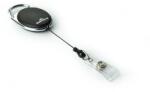 Durable Snur retractabil Durable 80 cm clip tambur oval 10 bucati/set negru (DB832401)