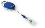 Durable Snur retractabil Durable 80 cm clip tambur oval 10 bucati/set albastru (DB832407)