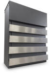 KRONBERG Cutie postala Kronberg® TAMPA Inox 340x270x100 mm antracit