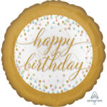 anagram Szülinapi lufi 18" 45cm Happy Birthday (LUFI422506)