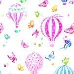  Tapet personalizat Baloane zburatoare 30