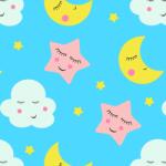  Tapet personalizat Luna, nori si stele 44