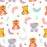  Tapet personalizat Animale si pene colorate 39
