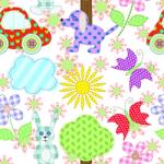 Tapet personalizat Petice colorate 06