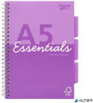 Pukka Pad Spirálfüzet, A5, vonalas, 100 lap, PUKKA PAD 'Unipad Essentials Project Book', vegyes (ESS-PROBA5AST)