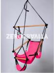 ZeroGravity Rózsaszín gyermek függőszék - fekete kötéllel
