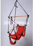 ZeroGravity Piros gyermek függőszék - fekete kötéllel