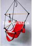 ZeroGravity Piros függőszék - fekete kötéllel