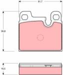 TRW set placute frana, frana disc TRW GDB258 (GDB258)