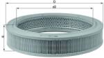 KNECHT Filtru aer KNECHT LX 208 (LX 208)