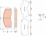 TRW set placute frana, frana disc TRW GDB3469 (GDB3469)