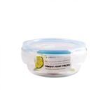 Casa Plastor Cutie pentru alimente, din sticla termorezistenta, capac din plastic cu supapa, 400 ml, Fresh Micro (430-R-S-400)