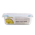 Casa Plastor Cutie pentru alimente, din sticla termorezistenta, capac din plastic cu supapa, 1, 52 litri, Fresh Micro (430-D-S-1520)
