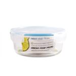 Casa Plastor Cutie pentru alimente, din sticla termorezistenta, capac din plastic cu supapa, 950 ml, Fresh Micro (430-R-S-950)
