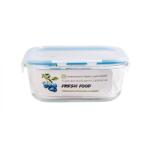 Casa Plastor Cutie pentru alimente, din sticla termorezistenta, capac din plastic, 1, 2 litri, Fresh Food (430-P-F-1200)