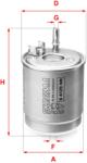SOFIMA filtru combustibil SOFIMA S 4129 NR (S 4129 NR) - automobilus