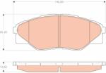 TRW set placute frana, frana disc TRW GDB3532 (GDB3532)