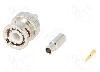 Amphenol Conector BNC, 50, tata, aurit, AMPHENOL - B1121E1-ND3G-5-50