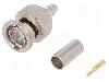 TelegÄrtner Conector BNC, 75, tata, aurit, TELEGÄRTNER - J01002A0030