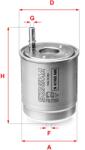SOFIMA filtru combustibil SOFIMA S 4160 NR (S 4160 NR) - automobilus
