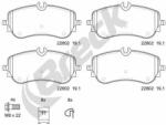 BRECK set placute frana, frana disc BRECK 22802 00 653 00 (22802 00 653 00)