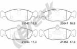 BRECK set placute frana, frana disc BRECK 20547 00 702 00 (20547 00 702 00)