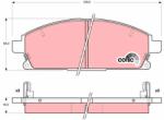 TRW set placute frana, frana disc TRW COTEC GDB3312 (GDB3312)