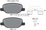 TEXTAR set placute frana, frana disc TEXTAR Q+ 2381103 (2381103)