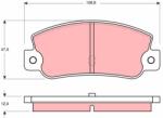 TRW set placute frana, frana disc TRW GDB360 (GDB360) - automobilus