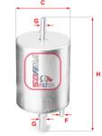 SOFIMA filtru combustibil SOFIMA S 1919 B (S 1919 B) - automobilus