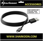 Sharkoon USB 2.0 A-B Micro black 3, 0m - pcone