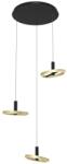 WOFI Lustră LED dimabilă pe cablu Wofi 5016-304 BREST LED/26W/230V negru/auriu (W3963)
