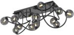 WOFI Lustră LED aplicată NANCY Wofi 9014-1205 12xG9/3, 5W/230V negru/crom (W4013)