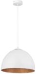 Sigma Lustră pe cablu DIAMENT 1xE27/60W/230V d. 35 cm albă/cupru (SI0022)