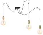 BELIS Lustră pe cablu MIROS 3xE27/60W/230V neagră/aurie (BE0761)