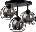 Keter Lighting Lustră aplicată SOLO BLACK 3xE27/60W/230V d. 30 cm (KE0094)