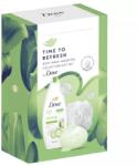 Dove Ajándékcsomag-Fresh Touch-Tusfürdő 250ml+Krémszappan 100g+Fürdőpamacs