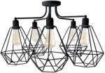 Helam Lustra KARO 5xE27/15W/230V negru (HE0466)