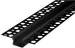 MasterLED Gipszkartonba süllyeszthető profil max. 12 mm széles LED szalaghoz 2méter MasterLed (LEDM 1694)