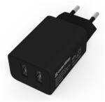 ColorWay Ac Nab. 2xusb Auto Id 2.1a (10w), Fekete, (cw-chs015-bk)